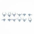 Warhammer Warriors of Chaos Chaos Warriors Heads x 12 Bits Bitz
