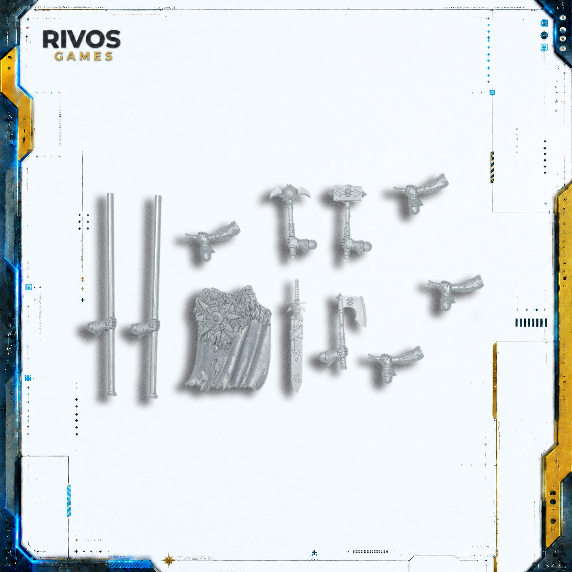 Warhammer Warriors of Chaos Chaos Warriors Accessories - Bits (Bitz)