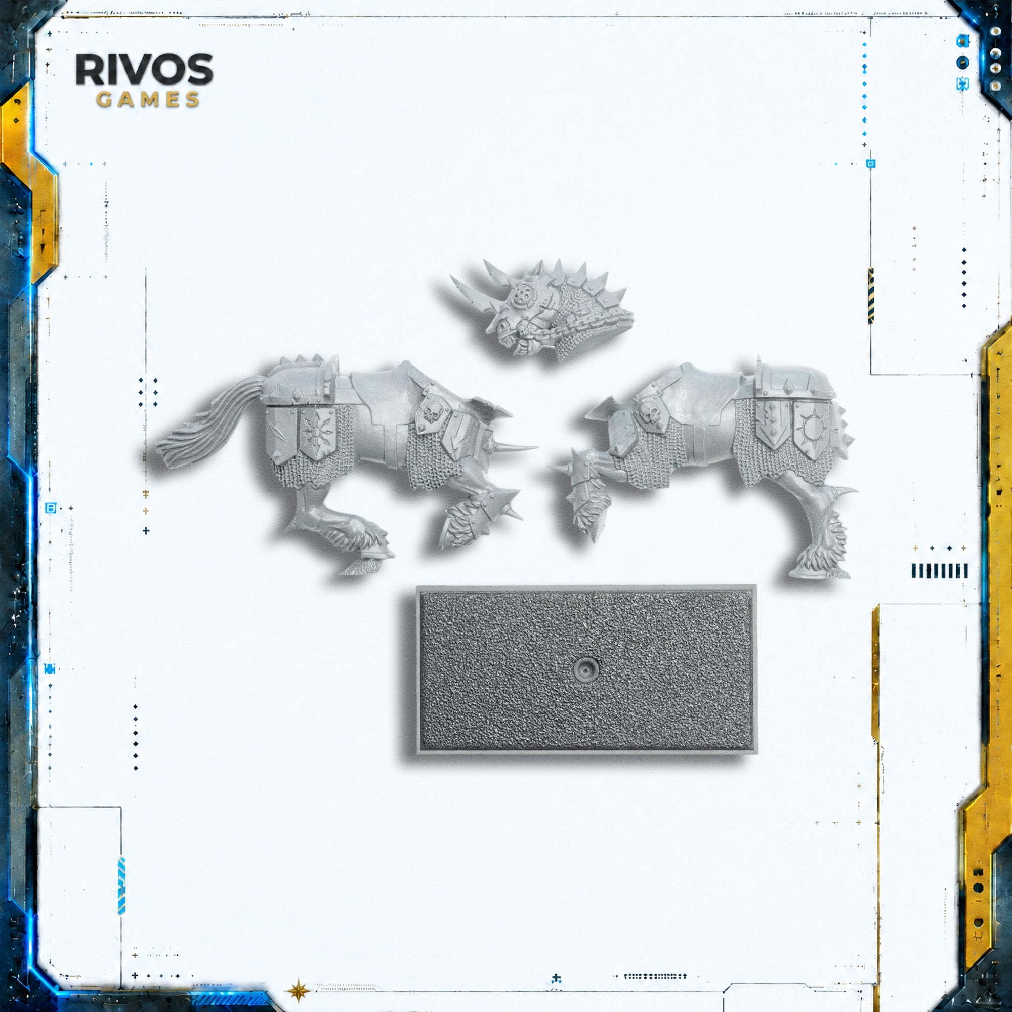 Warhammer Warriors of Chaos Chaos Knights Horse D - Bits (Bitz)