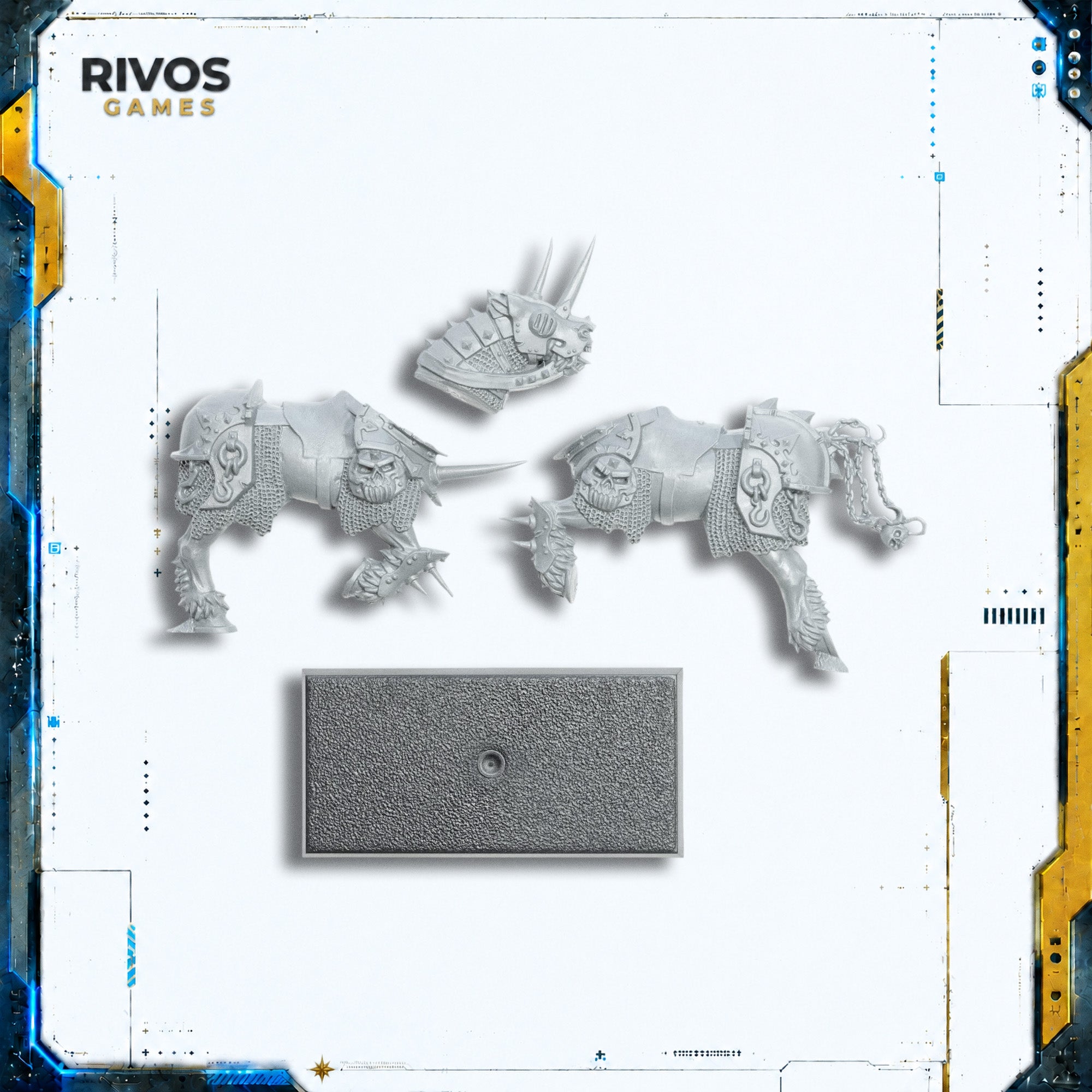 Warhammer Warriors of Chaos Chaos Knights Horse E - Bits (Bitz)