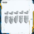 Warhammer Warriors of Chaos Chaos Knights Shields x 5 - Bits (Bitz)