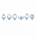 Warhammer Warriors of Chaos Chaos Knights Heads x 6 Bits Bitz