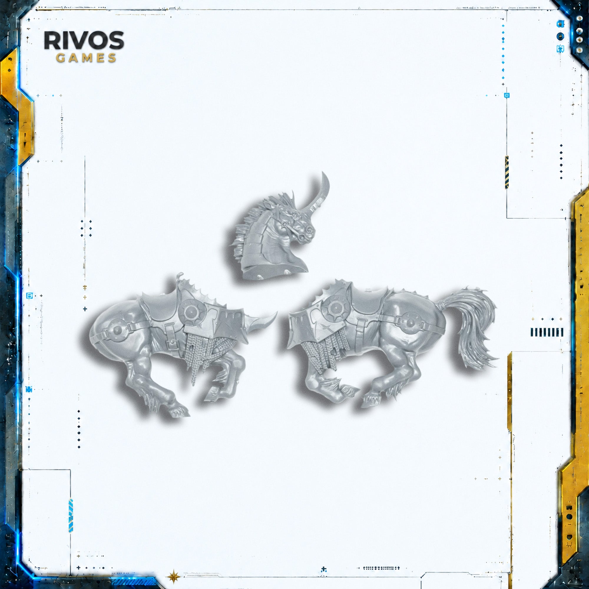 Warhammer Warriors of Chaos Chaos Chariots Horse A - Bits (Bitz)