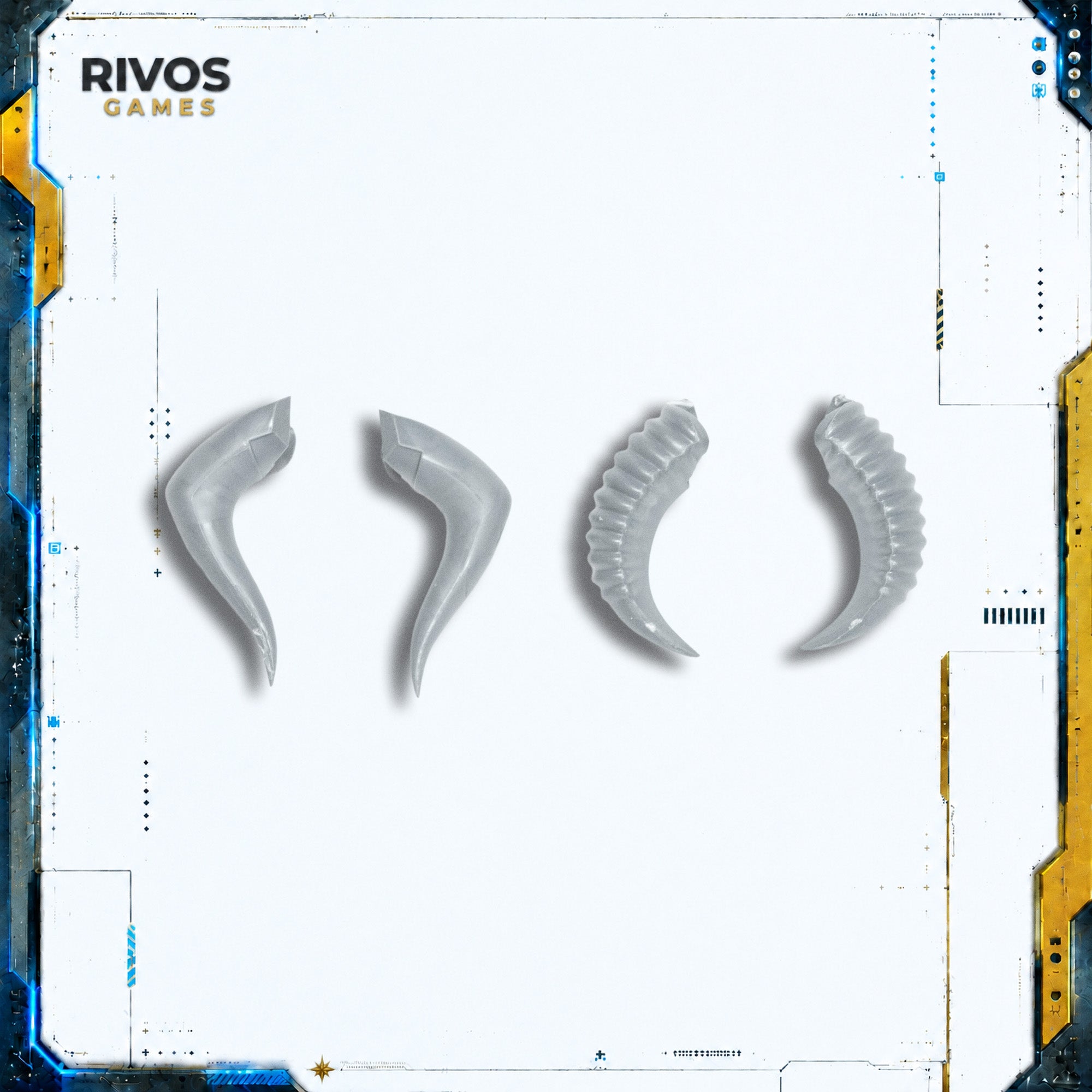 Warhammer Warriors of Chaos Chaos Chariots Tusks - Bits (Bitz)
