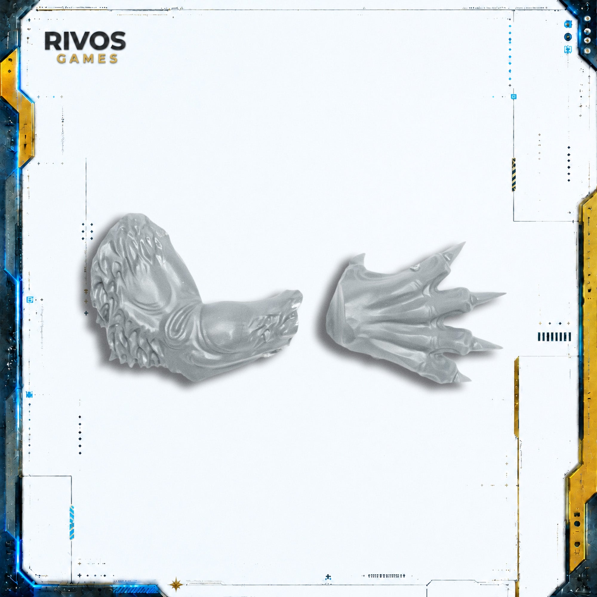 Warhammer Warriors of Chaos Chaos Lord on Manticore Right Arm - Bits (Bitz)