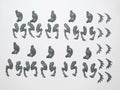 Warhammer Daemons of Khorne Bloodletters Legs and Torso x 10 Bits Bitz