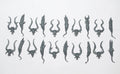 Warhammer Daemons of Khorne Bloodletters Heads x 10 Bits Bitz