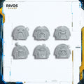 Warhammer 40K Emperors Children Noise Marines Shoulder Pads x 6 Bits (Bitz)