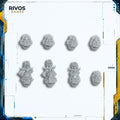 Warhammer 40K Emperors Children Noise Marines Heads x 8 Bits (Bitz)