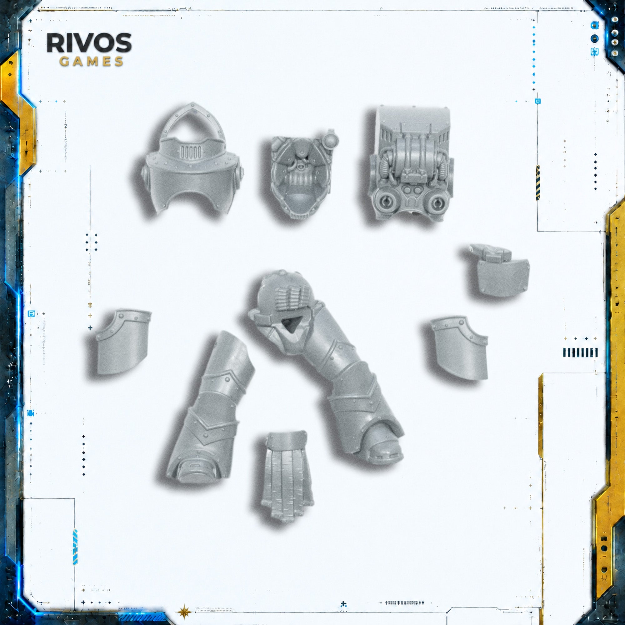 Cataphractii Terminators Legs and Torso C - Legiones Astartes - 30K Bits