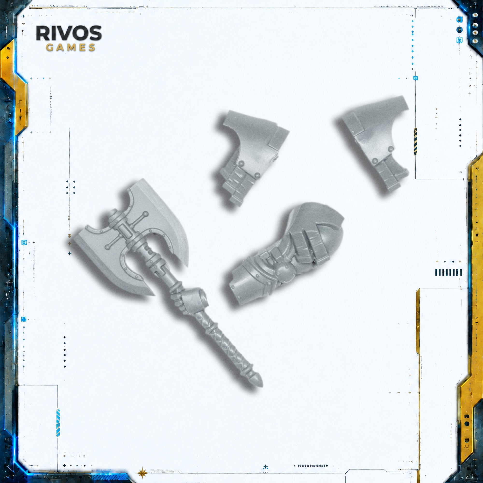Cataphractii Terminators Power Axe B - Legiones Astartes - 30K Bits