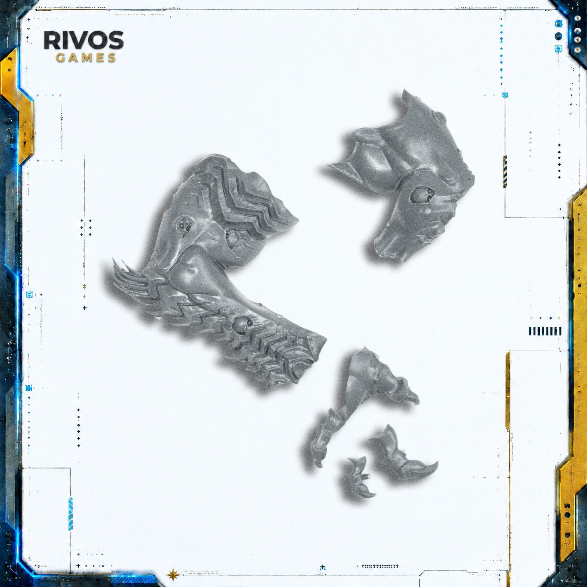 Warhammer Slaves To Darkness Archaon Everchosen Dorghar Right Arm Bits (Bitz)