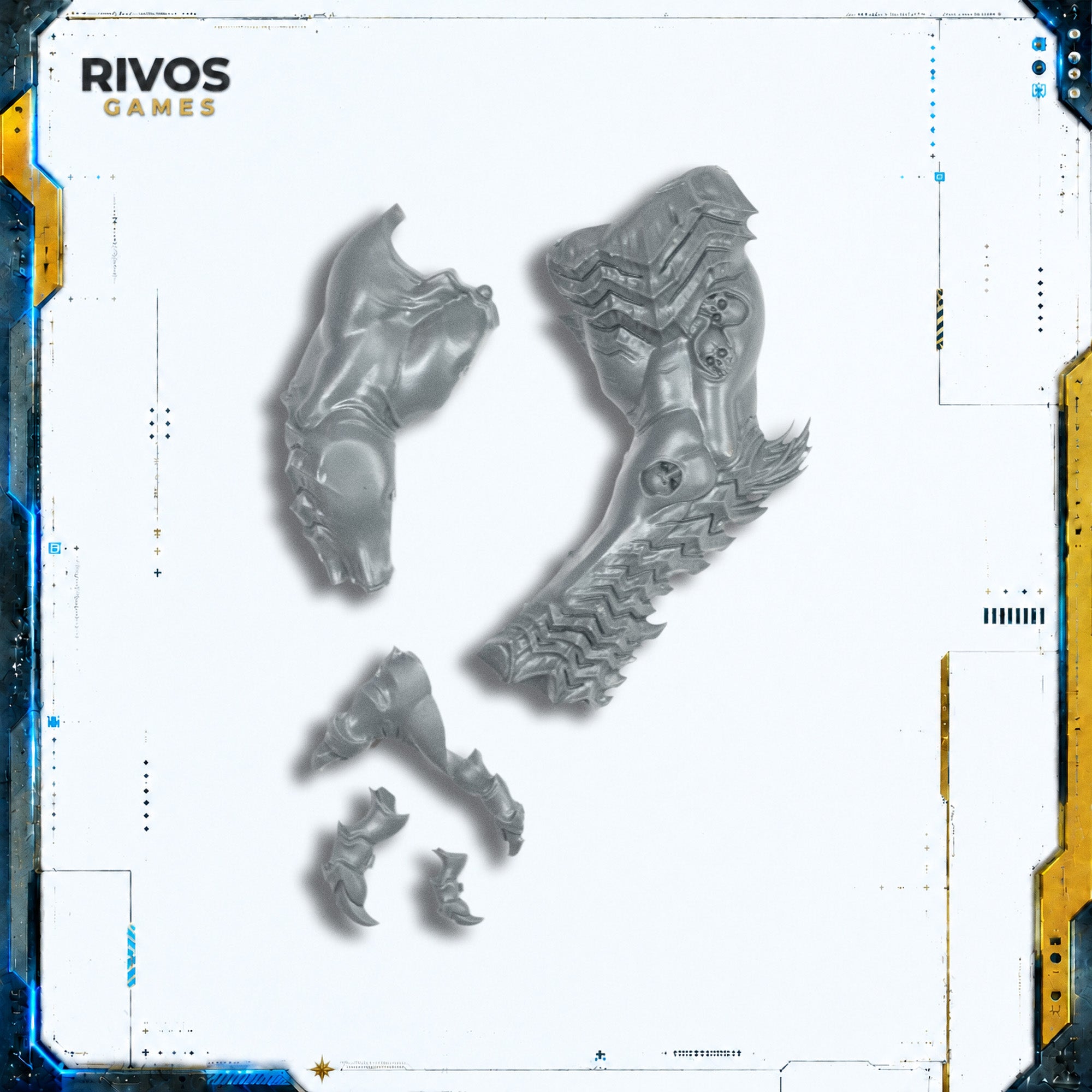 Warhammer Slaves To Darkness Archaon Everchosen Dorghar Left Arm Bits (Bitz)