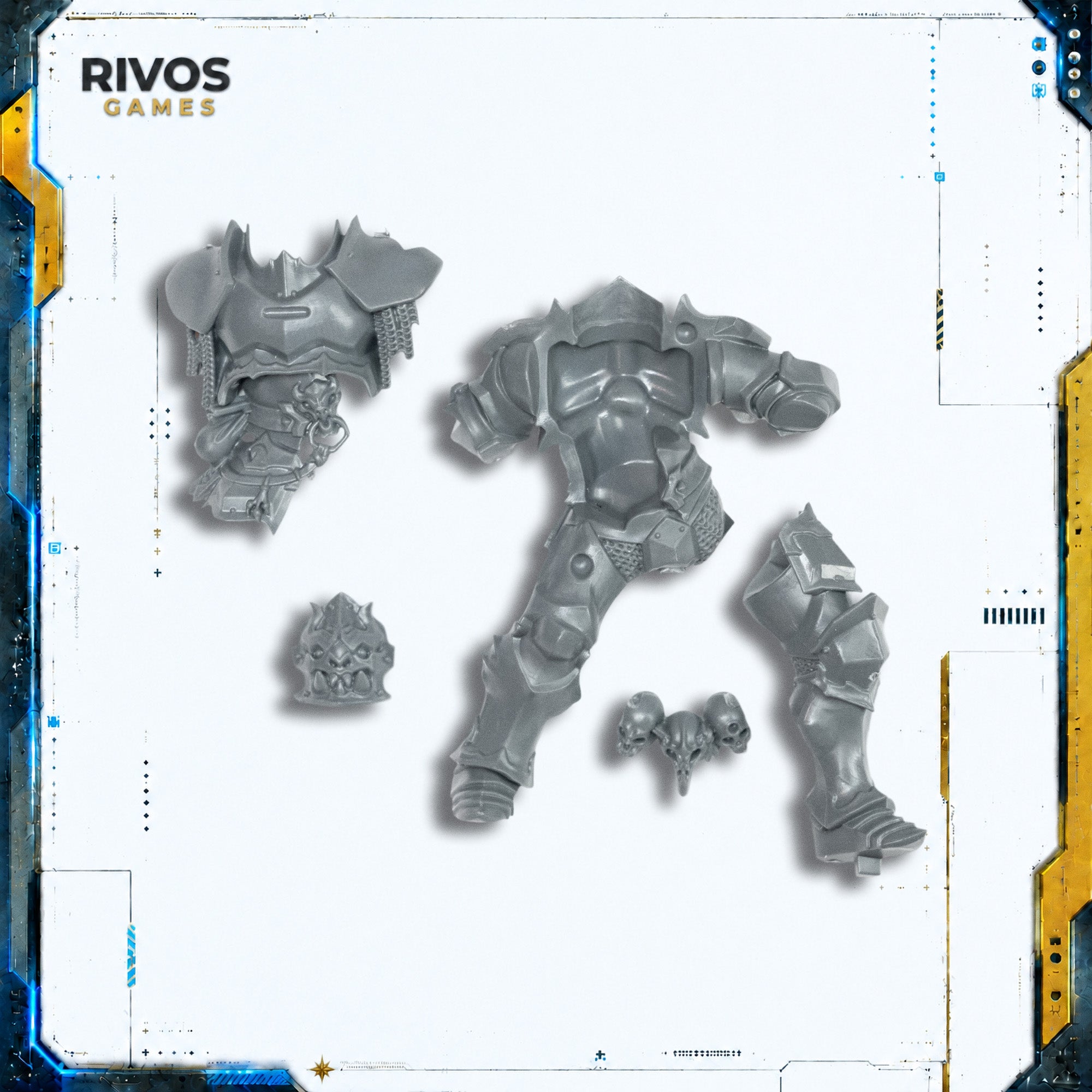 Warhammer Slaves To Darkness Archaon Everchosen Body Bits (Bitz)
