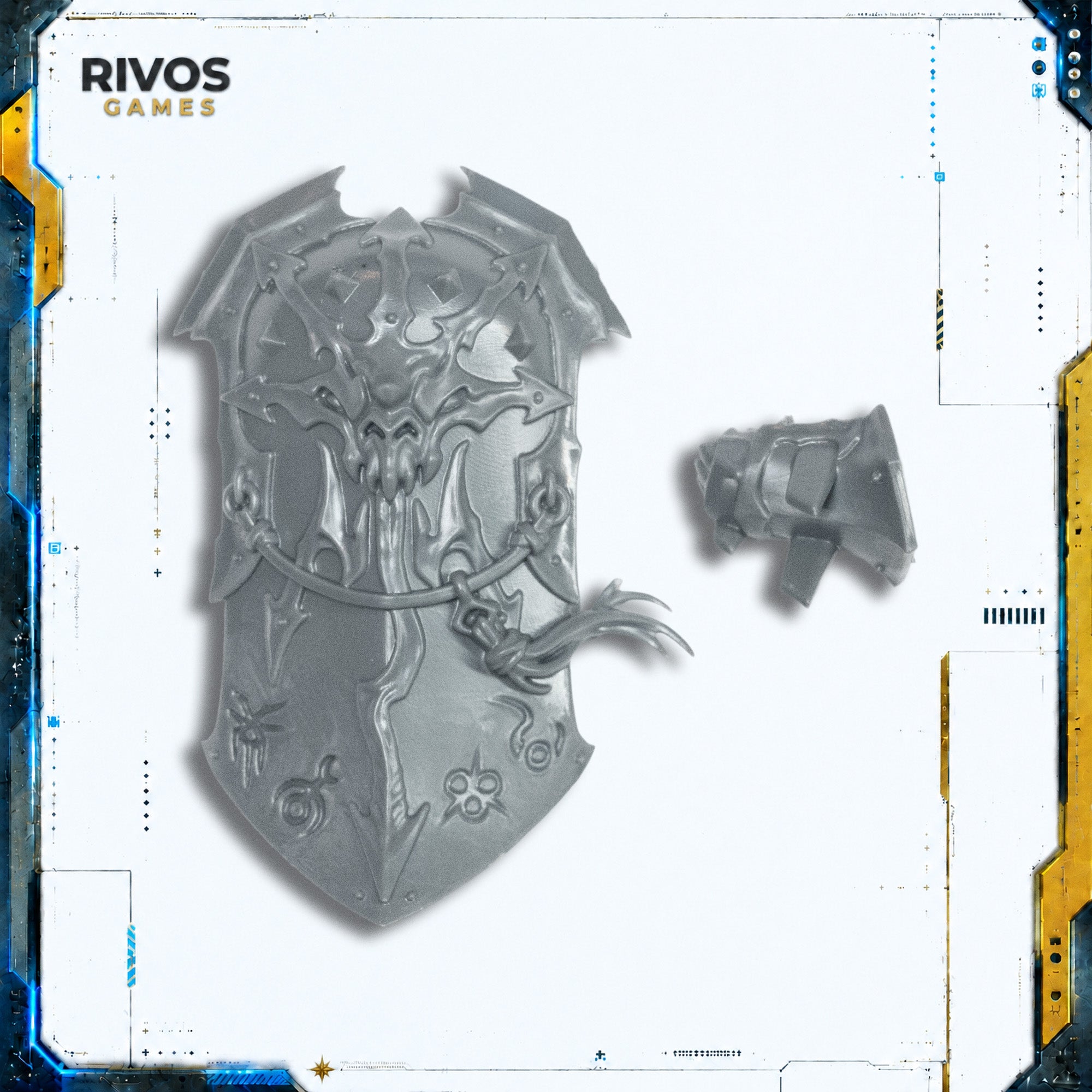 Warhammer Slaves To Darkness Archaon Everchosen Shield Bits (Bitz)