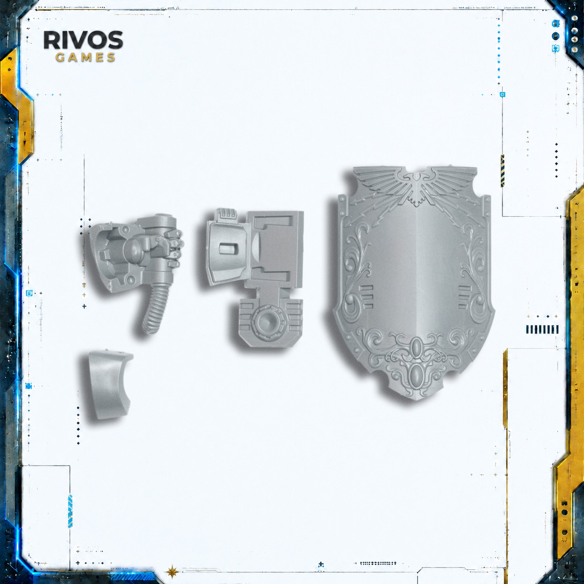 Horus Heresy Legio Custodes Custodian Dreadnought Praesidium Shield Bits Bitz