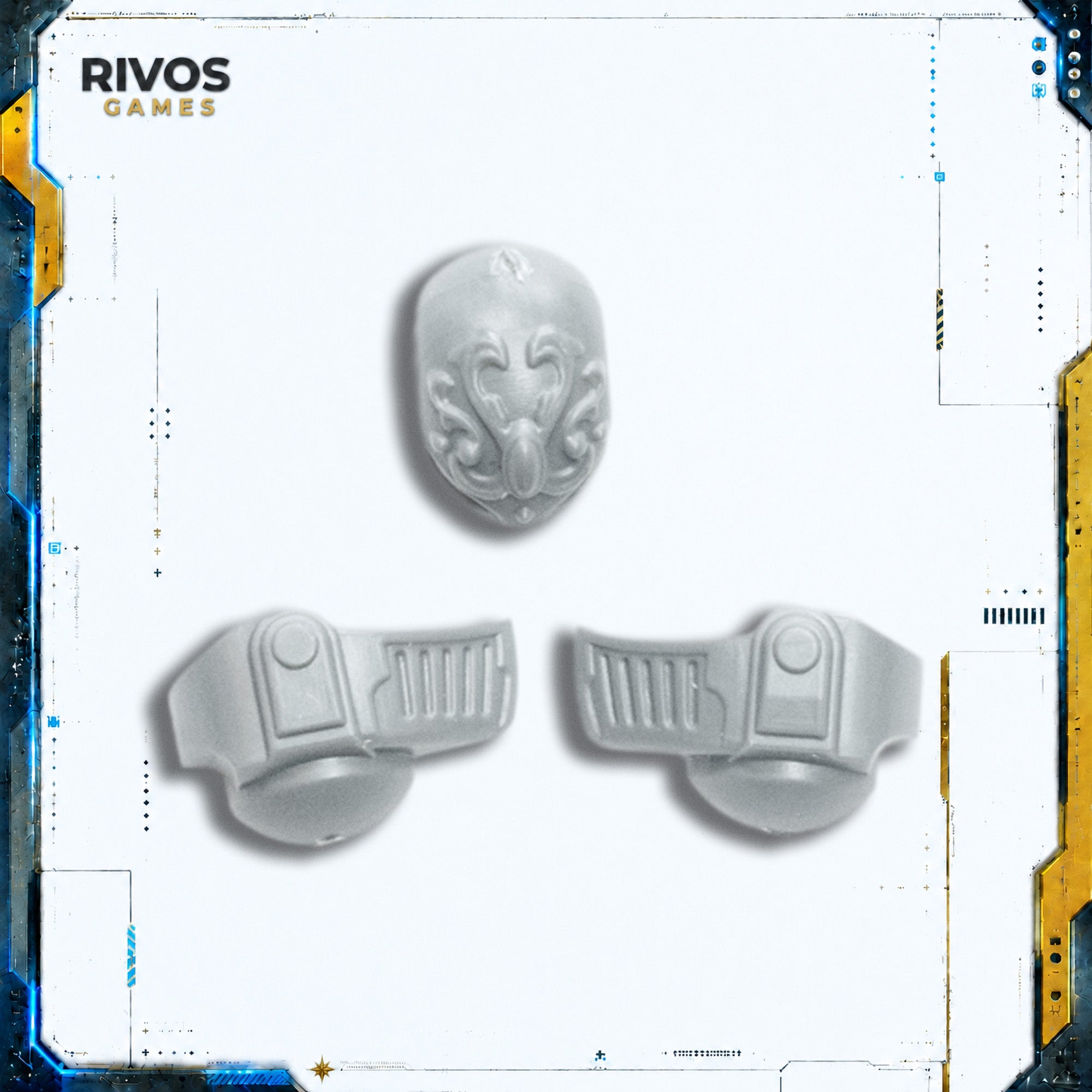 Horus Heresy Legio Custodes Custodian Dreadnought Head A Bits Bitz