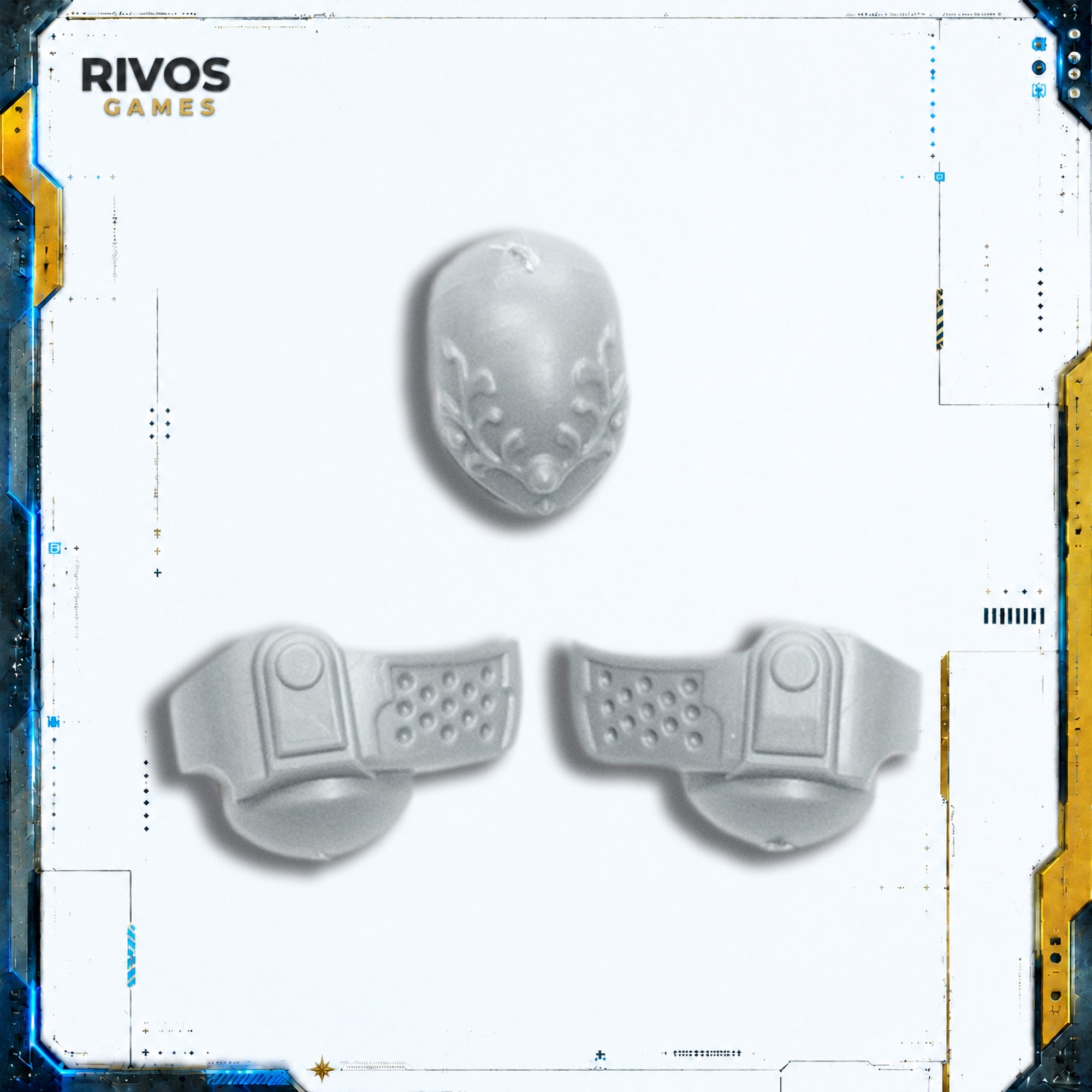 Horus Heresy Legio Custodes Custodian Dreadnought Head B Bits Bitz