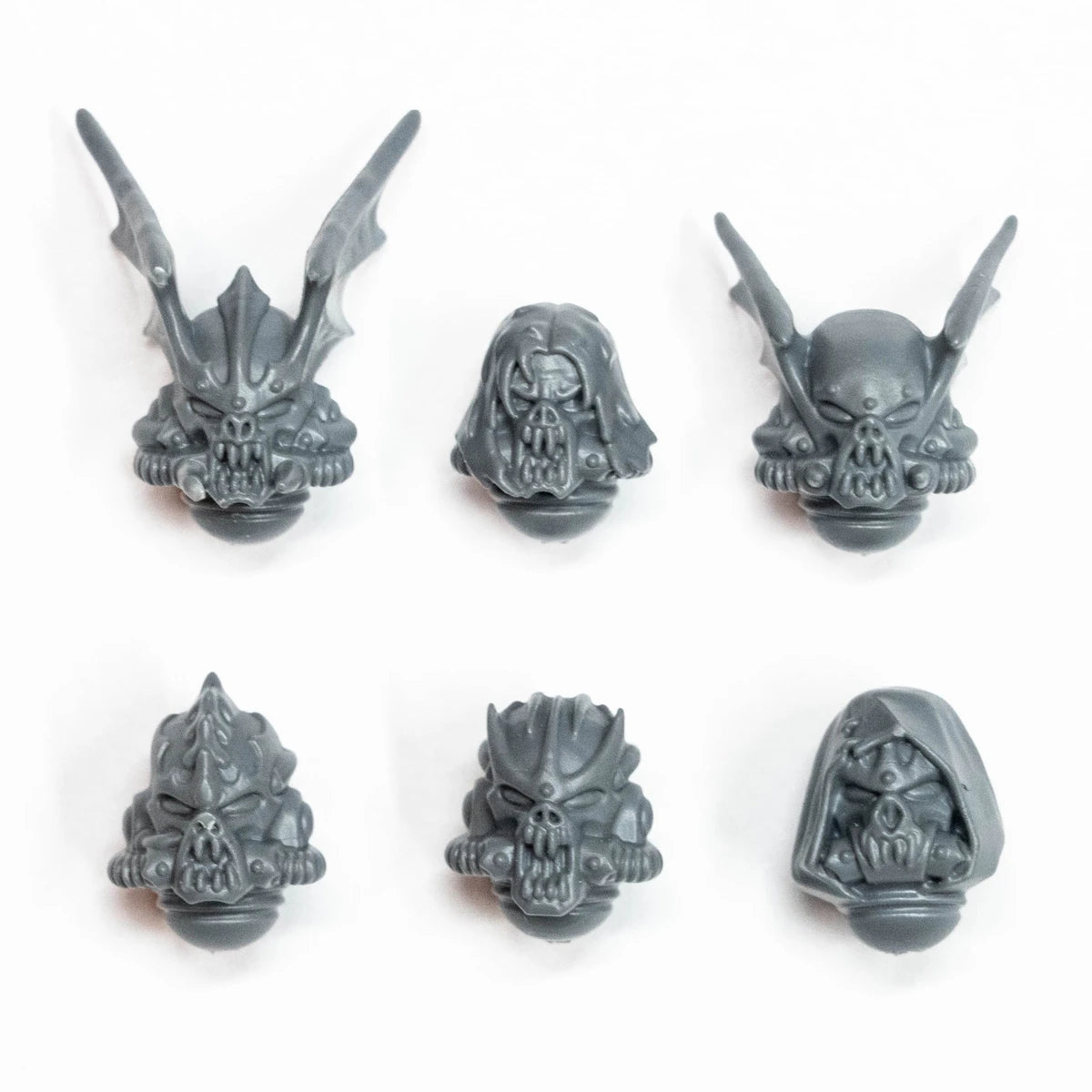 Warhammer 40k Chaos Space Marines Nemesis Claw Heads x 6 Bits A Bitz