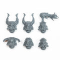 Warhammer 40k Chaos Space Marines Nemesis Claw Heads x 6 Bits B Bitz