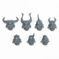Warhammer 40k Chaos Space Marines Nemesis Claw Heads x 7 Bits