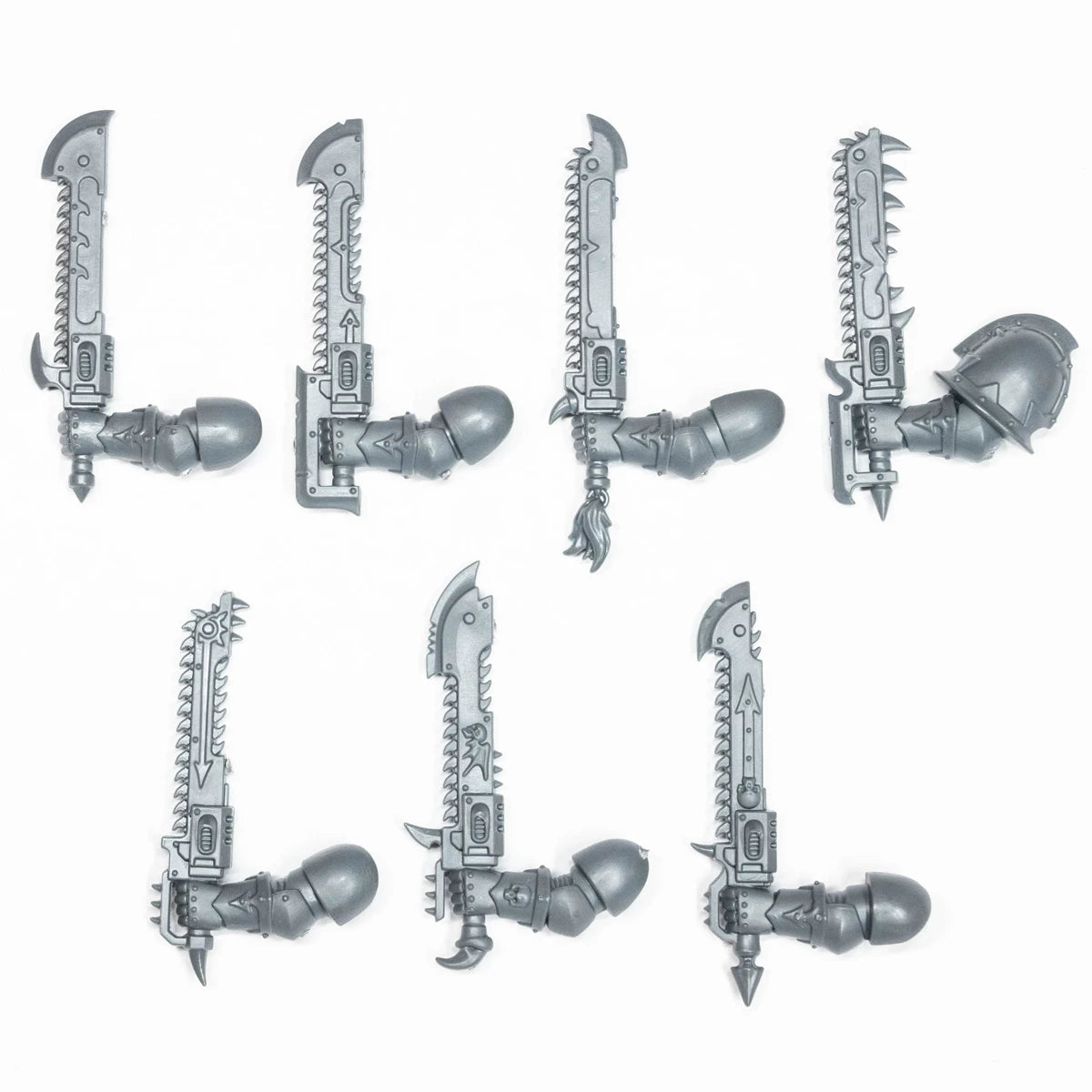 Warhammer 40k Chaos Space Marines Nemesis Claw Chainsword x 7 Bits
