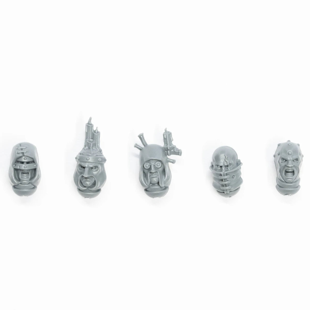 Warhammer Necromunda Cawdor Weapons & Upgrades Heads x 5 Bits