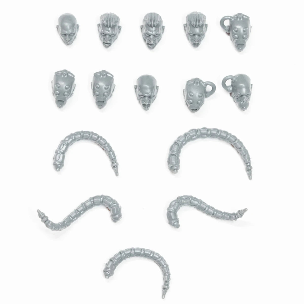 Warhammer Necromunda Van Saar Gang Heads x 10 Bits
