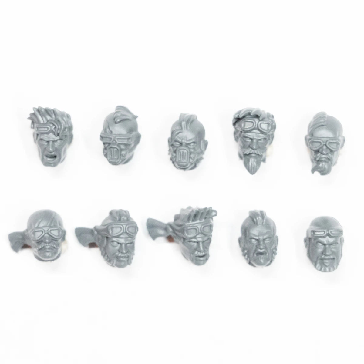 Warhammer Necromunda Orlock Gang Heads x 10 Bits