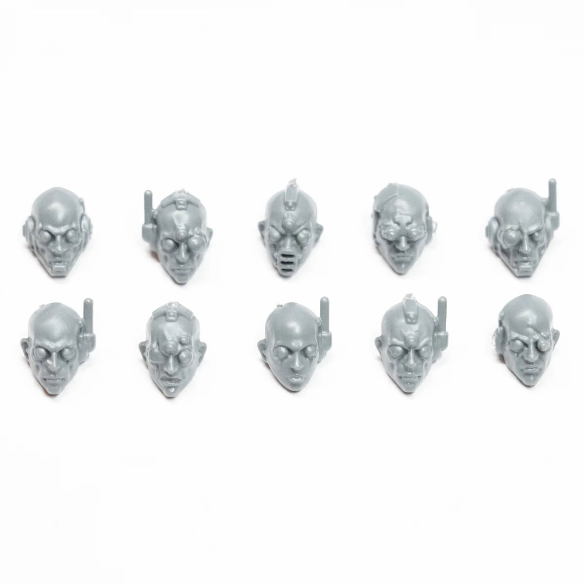 Warhammer Necromunda Delaque Gang Heads x 10 Bits