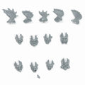 Warhammer Necromunda Goliath Gang Heads x 5 Bits