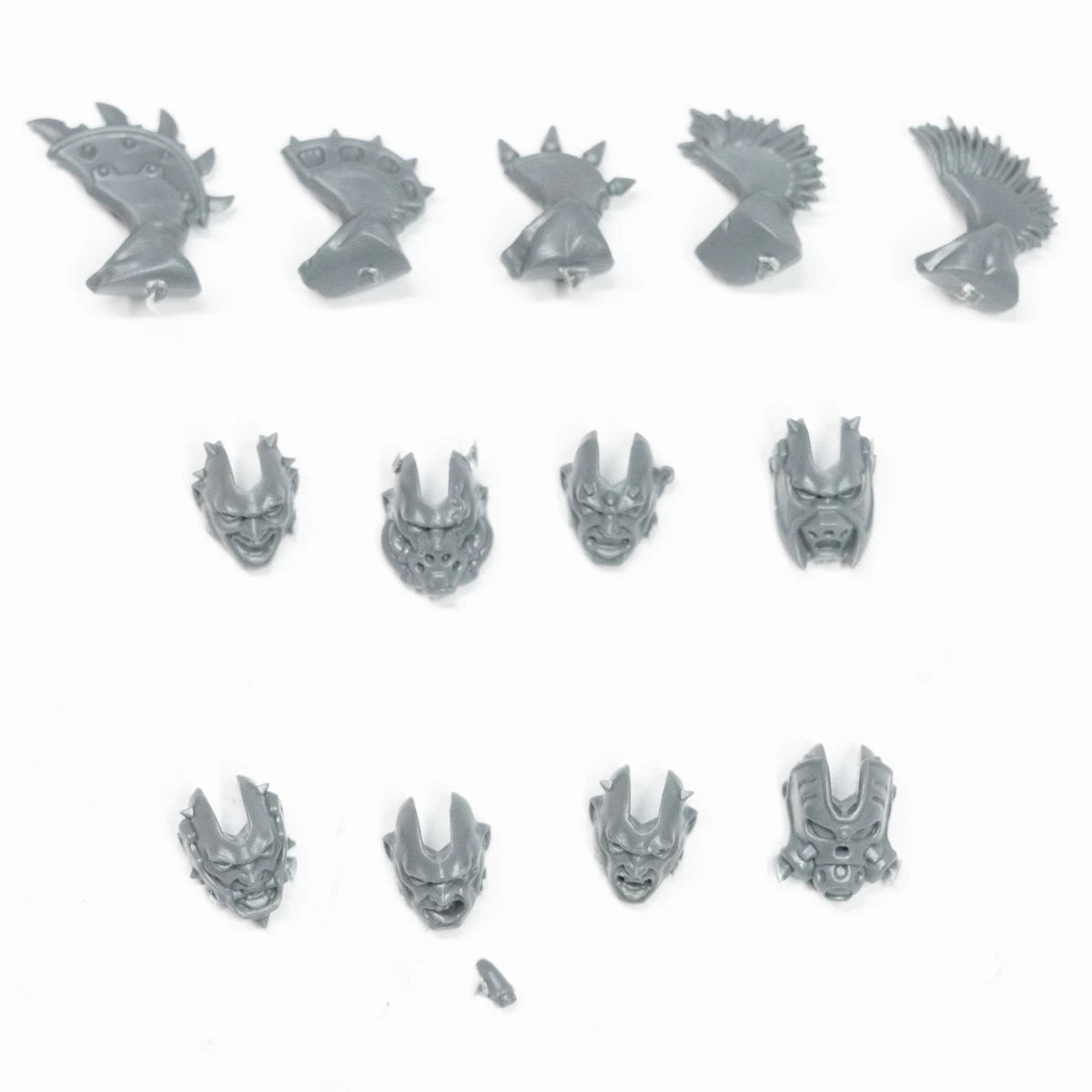 Warhammer Necromunda Goliath Gang Heads x 5 Bits