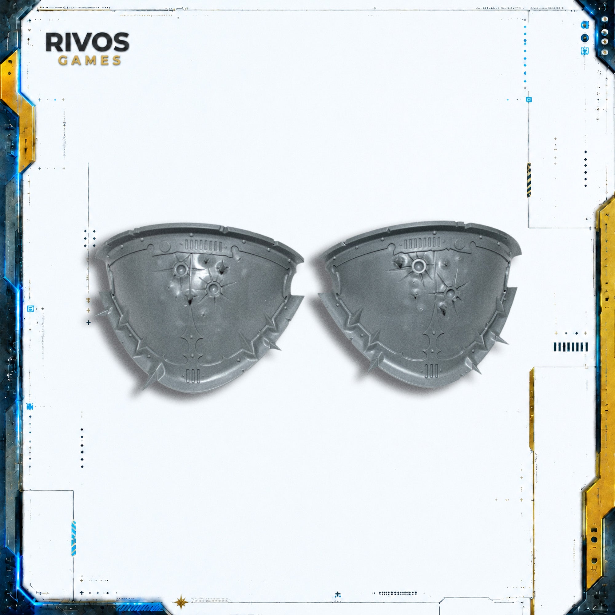 Warhammer 40K Chaos Knights Knight Ruinator Shoulder Pads - Bits (Bitz)