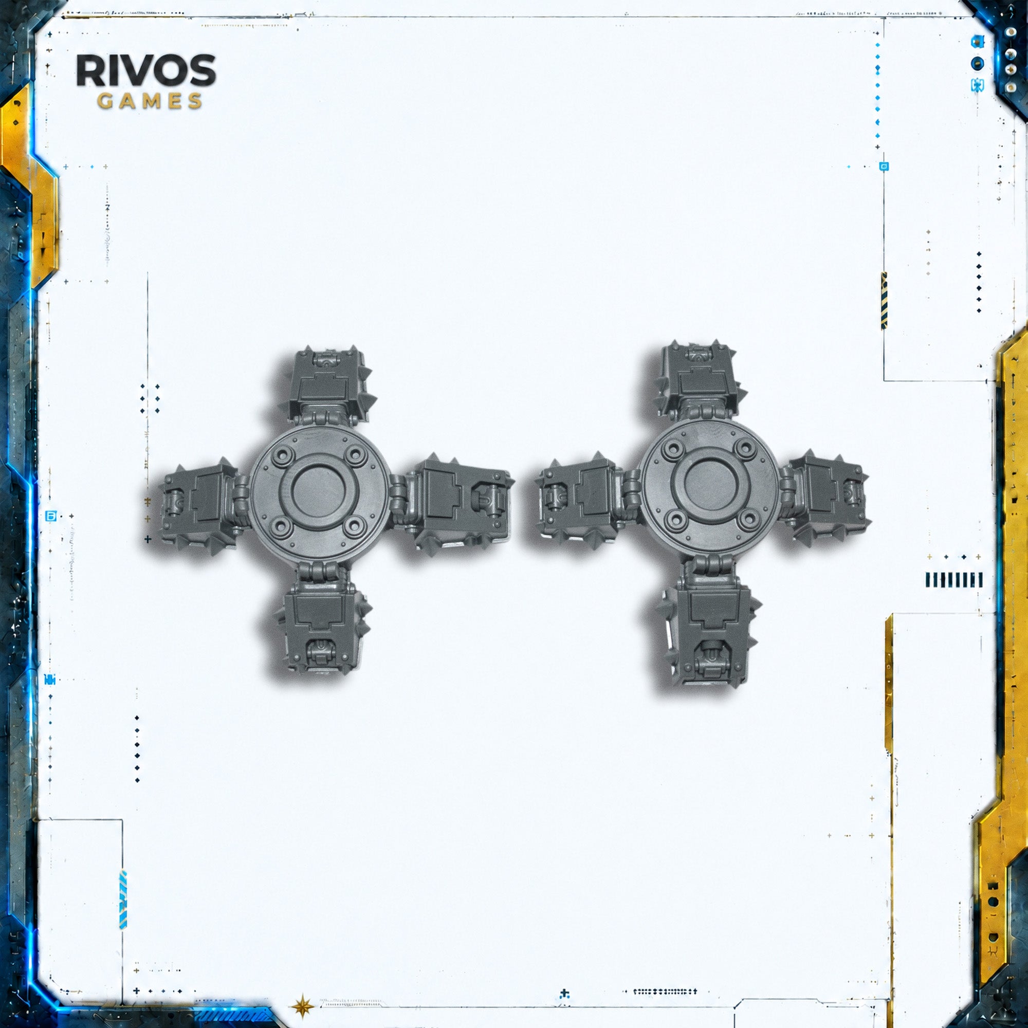 Warhammer 40K Chaos Knights Knight Ruinator Feet x 2 - Bits (Bitz)