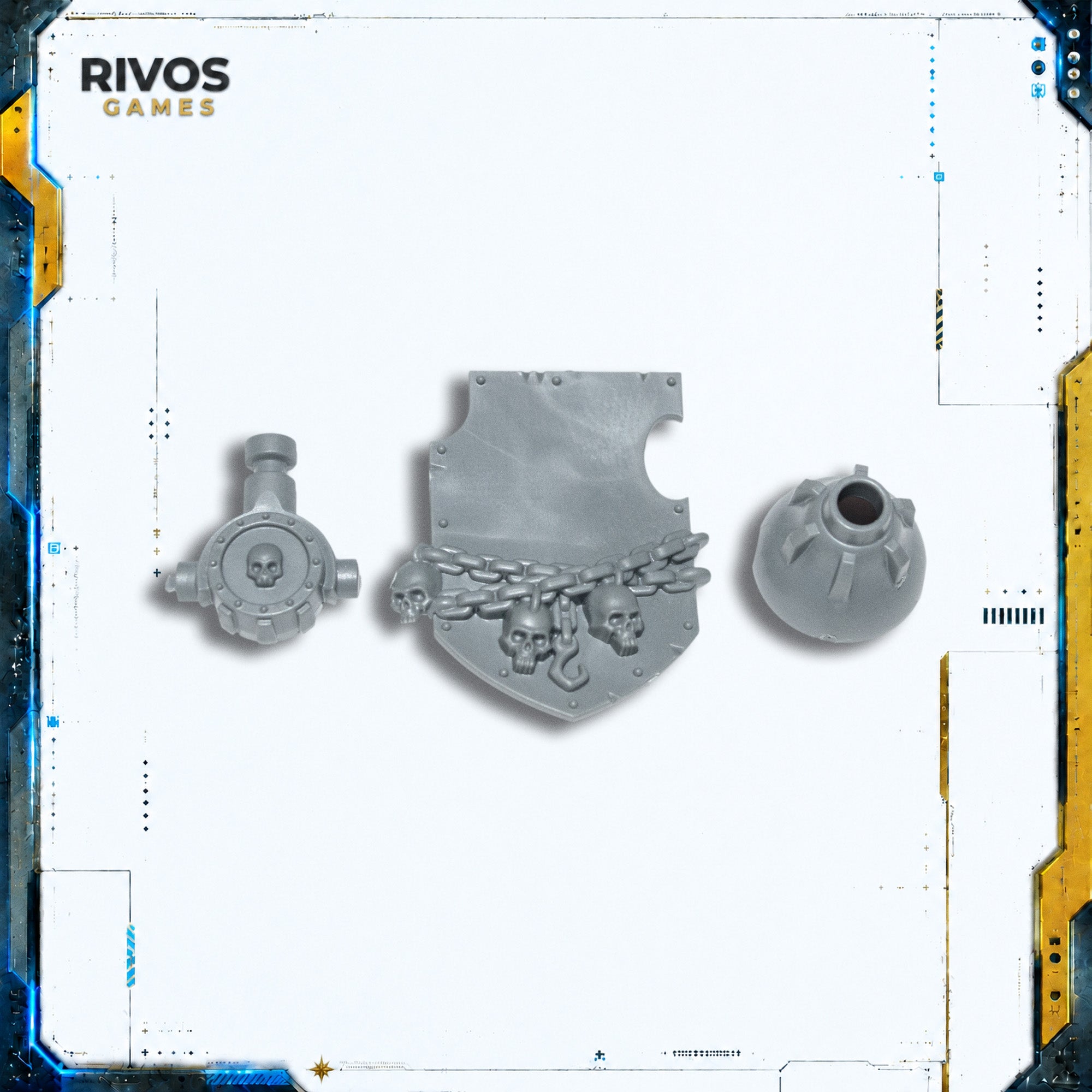 Warhammer 40K Chaos Knights Knight Ruinator Shield A - Bits (Bitz)