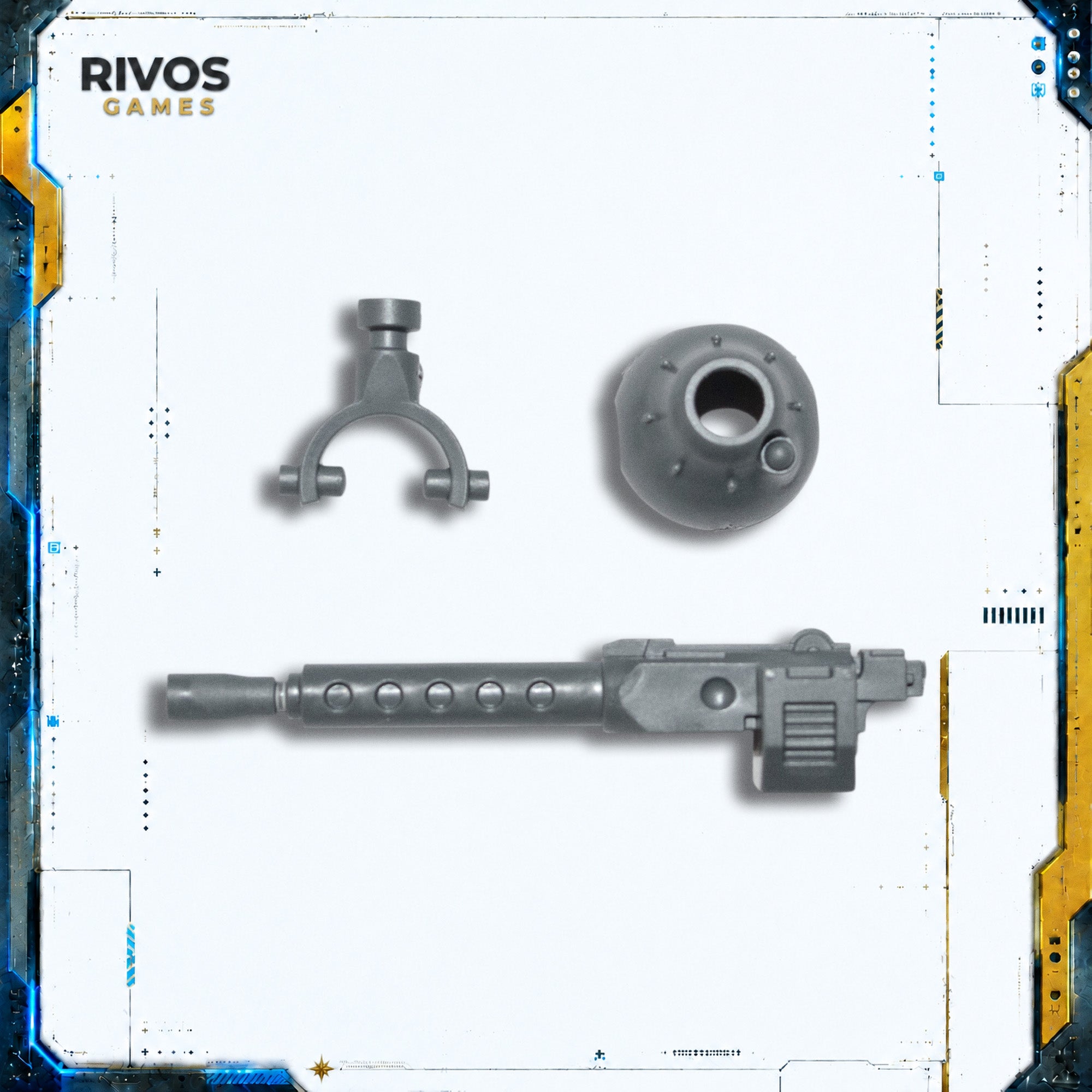 Warhammer 40K Chaos Knights Knight Ruinator Heavy Stubber - Bits (Bitz)