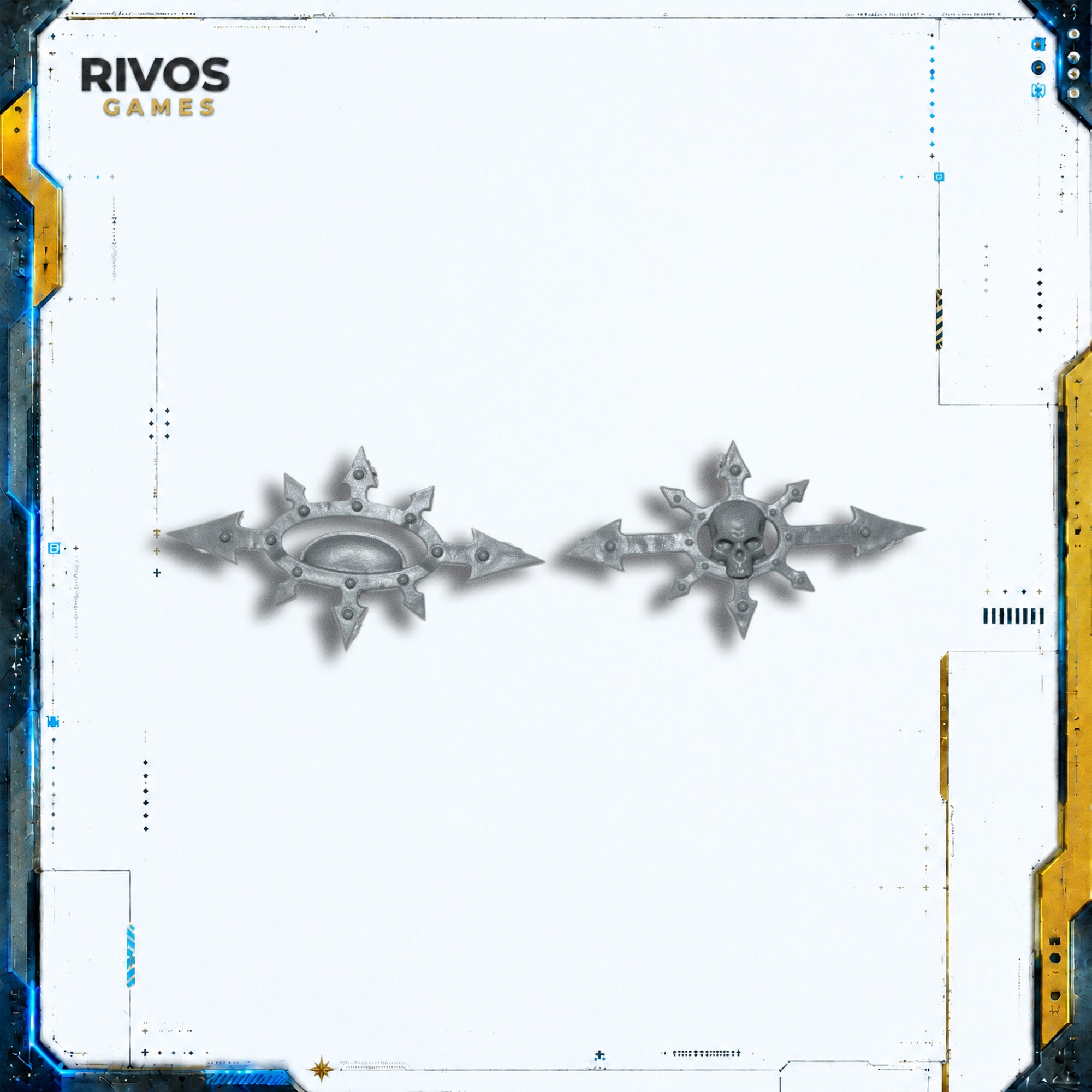 Warhammer 40K Chaos Knights Knight Ruinator Icons - Bits (Bitz)