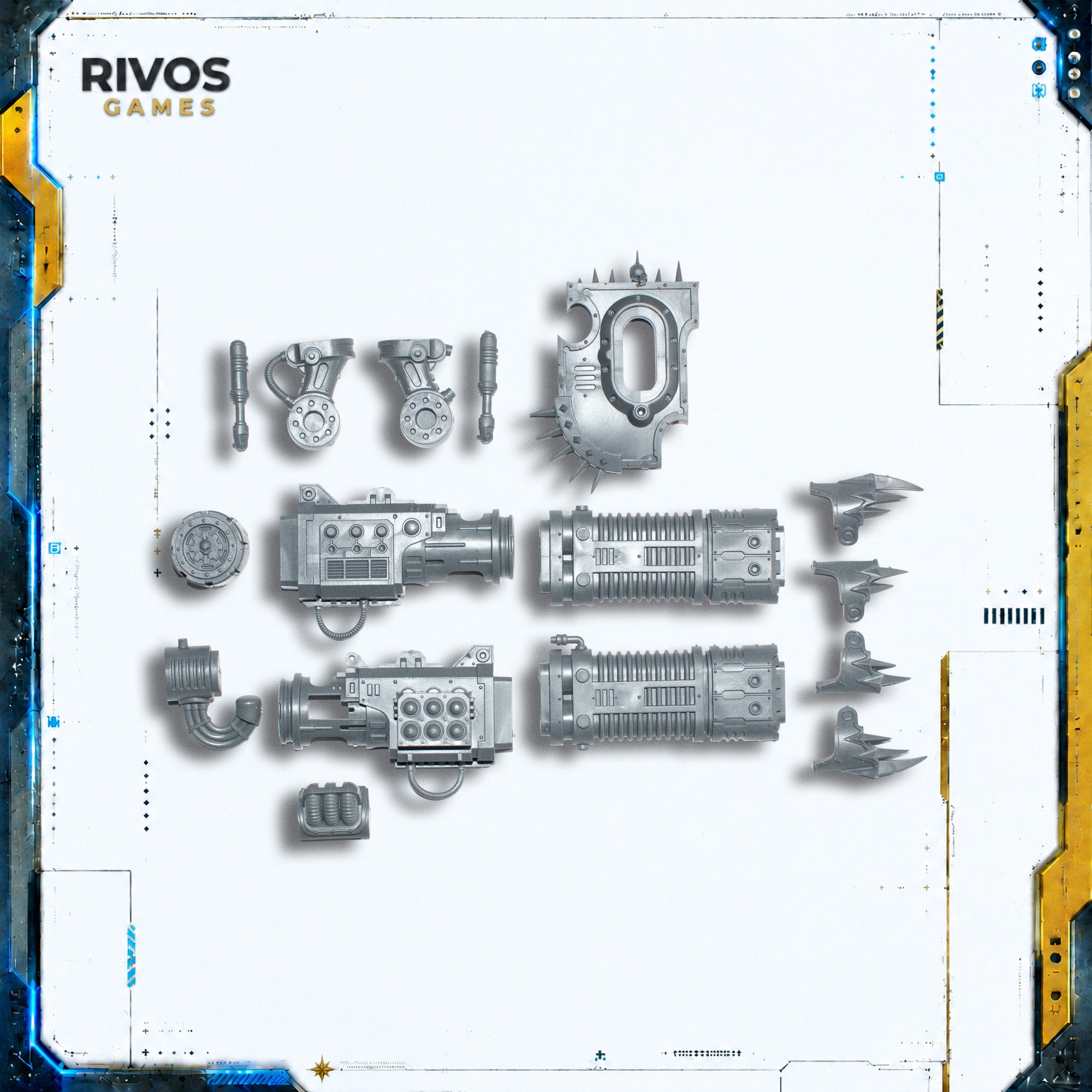 Warhammer 40K Chaos Knights Knight Ruinator Volkite Combustor - Bits (Bitz)