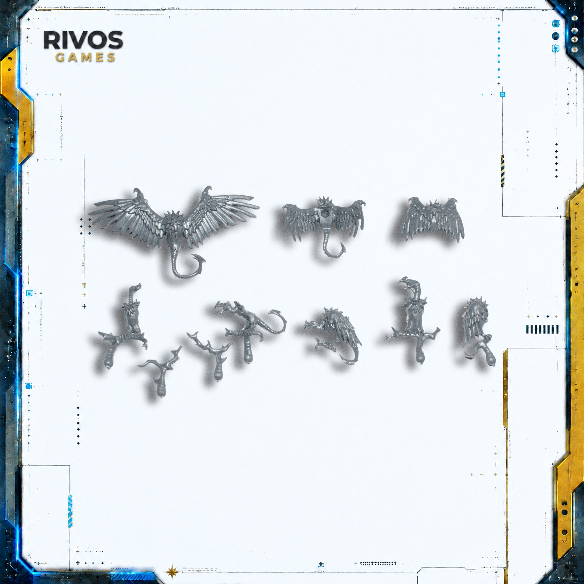 Warhammer 40K Chaos Knights Knight Ruinator Pterrorshades - Bits (Bitz)