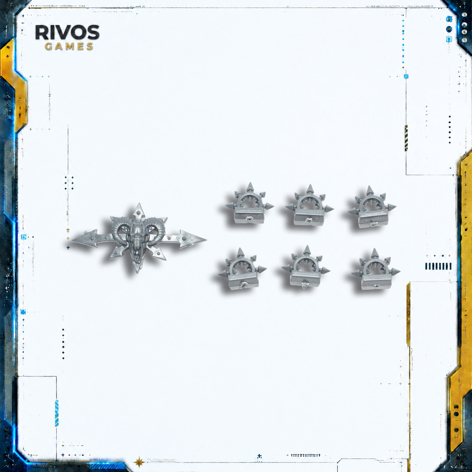 Warhammer 40K Chaos Knights Knight Ruinator Accessories - Bits (Bitz)