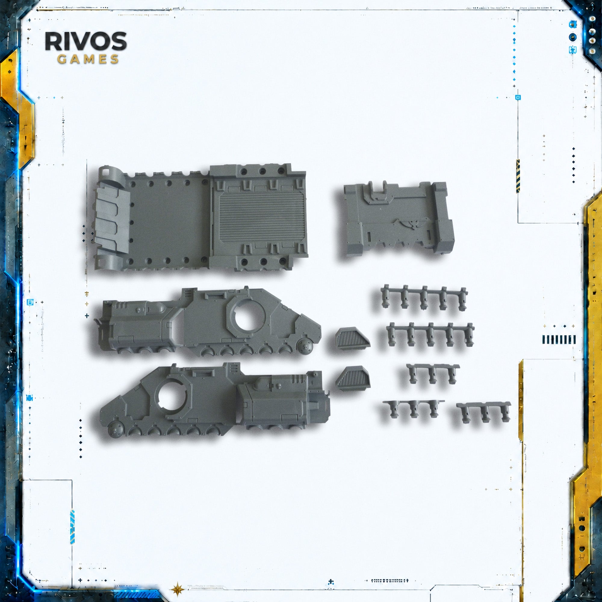 Warhammer 40K Space Marines Primaris Impulsor Sides Floor and Front Armour - Bits (Bitz)