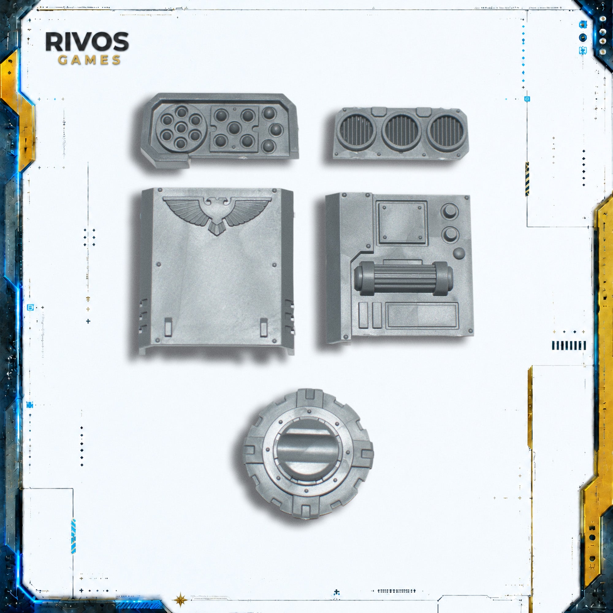 Warhammer 40K Space Marines Primaris Impulsor Bellicatus Missile Array - Bits (Bitz)