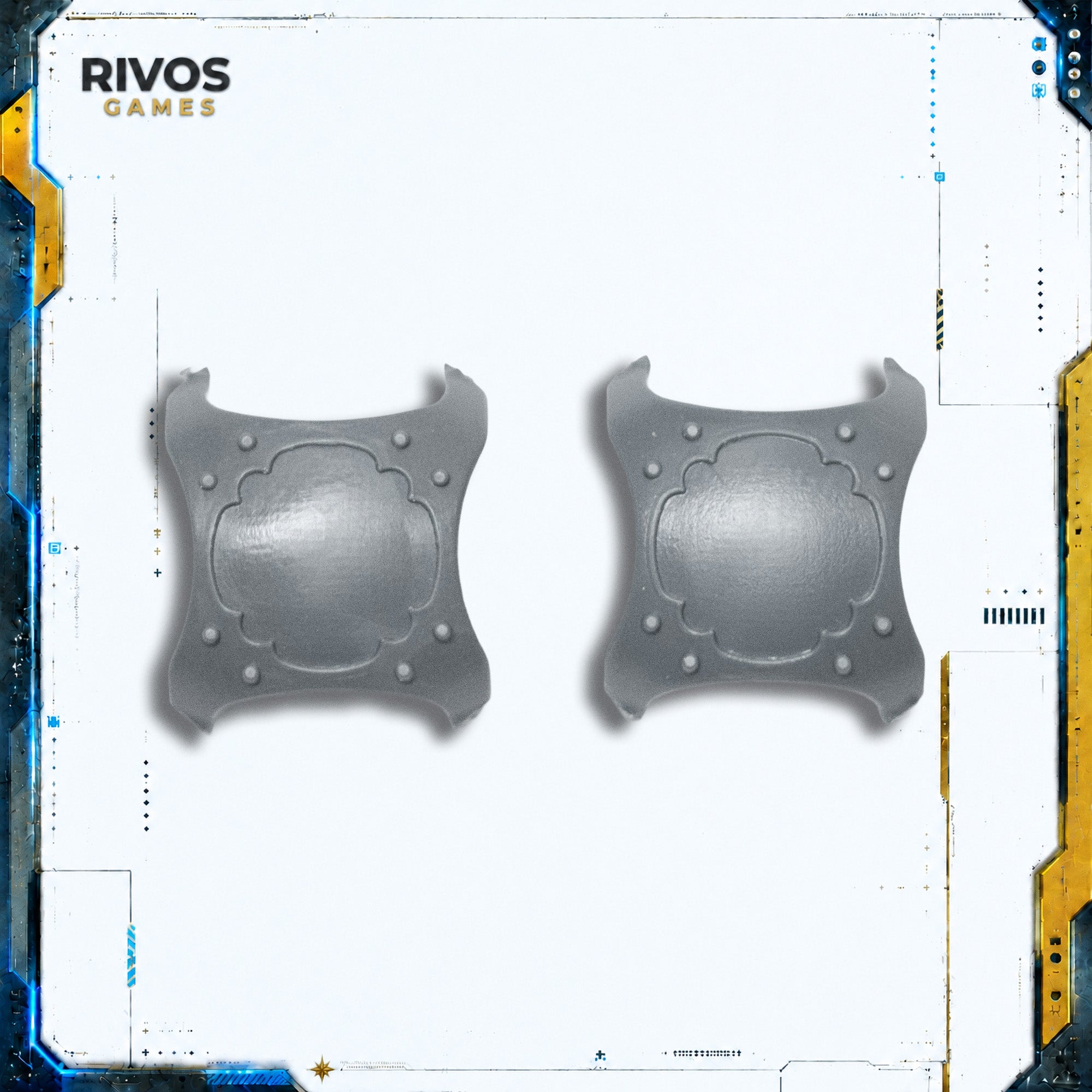 Warhammer 40K Imperial Knights Knight Questoris Knee Pads x 2 - Bits (Bitz)
