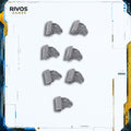 Warhammer 40K Imperial Knights Knight Questoris Eagle Head Icons x 7 - Bits (Bitz)