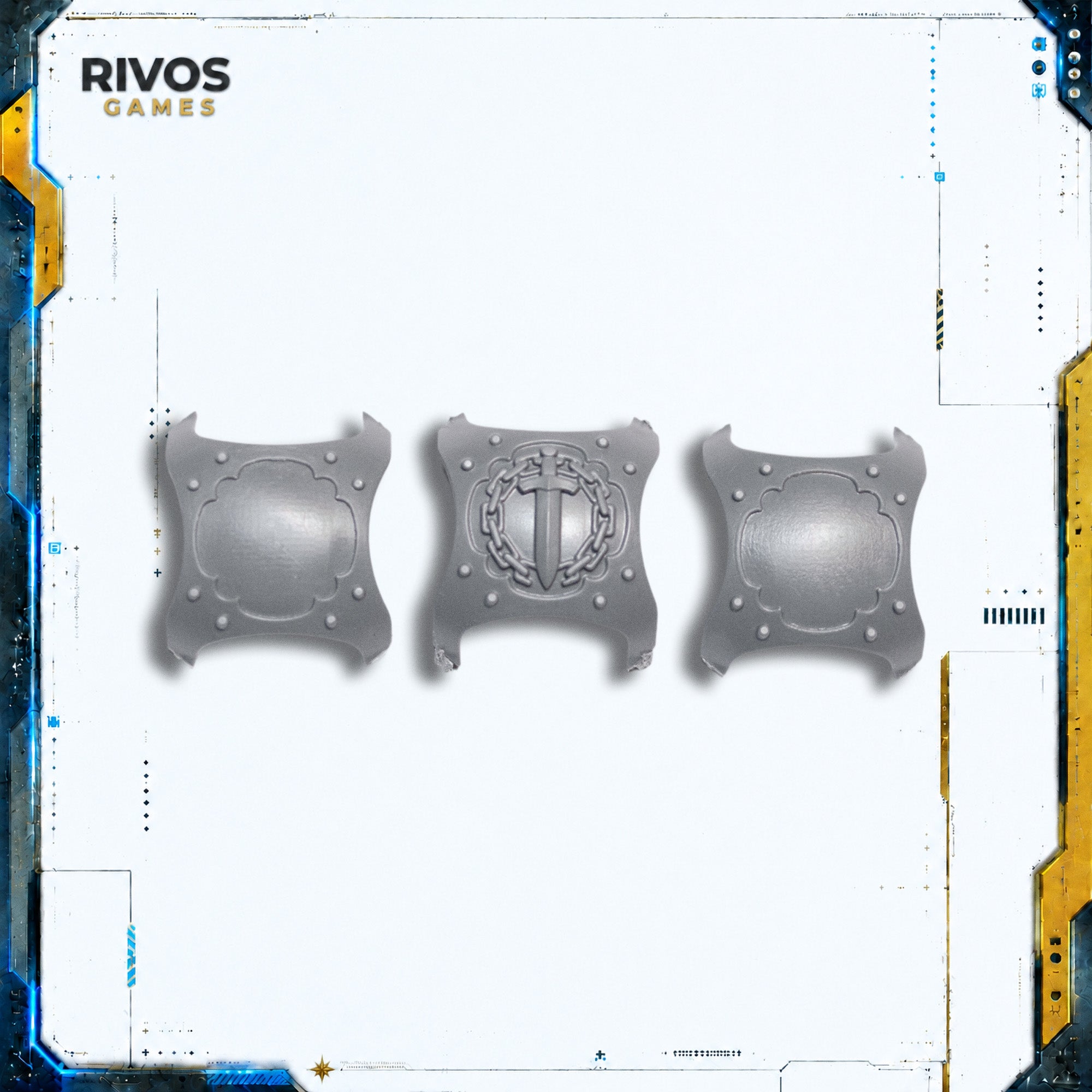 Horus Heresy Questoris Knights Knight Questoris Knee Pads x 3 - Bits (Bitz)