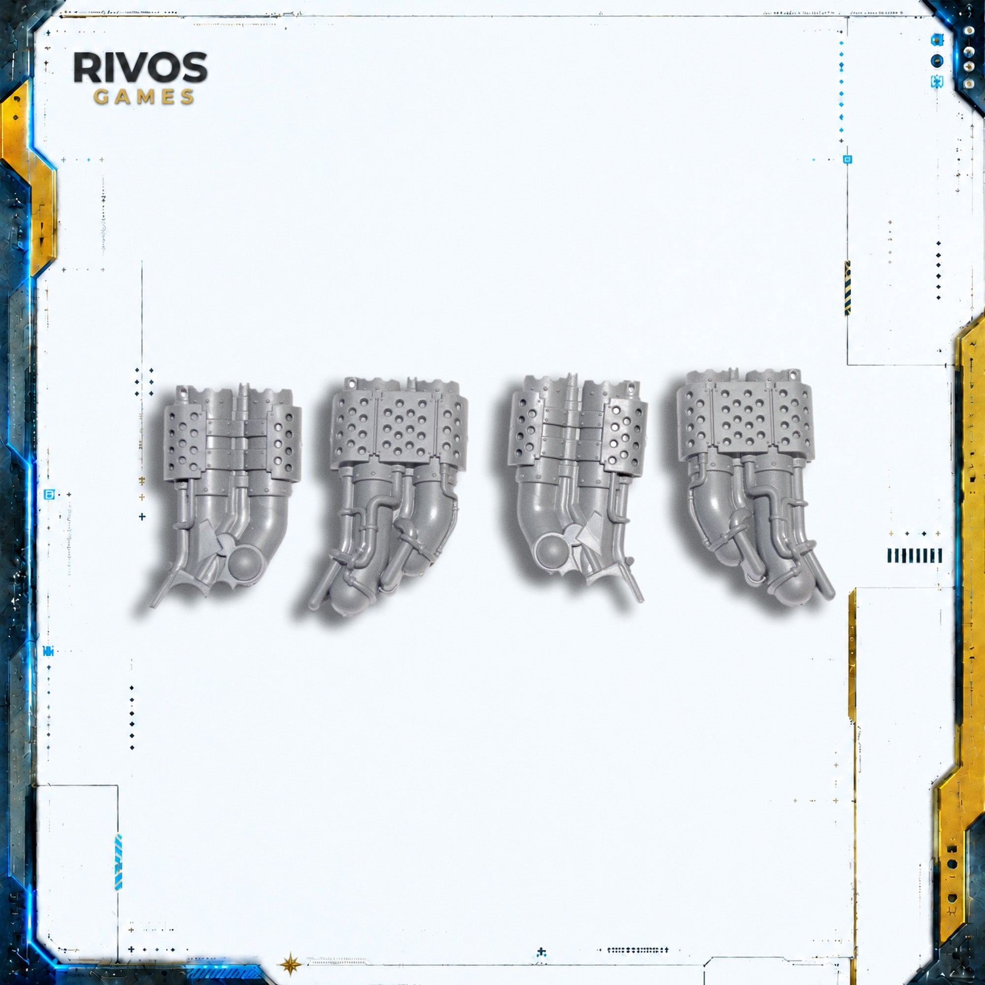 Horus Heresy Questoris Knights Knight Questoris Exhausts x 2 - Bits (Bitz)