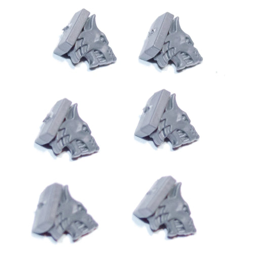 Horus Heresy Questoris Knights Knight Questoris Wolf Head Icons x 6 Bits Bitz