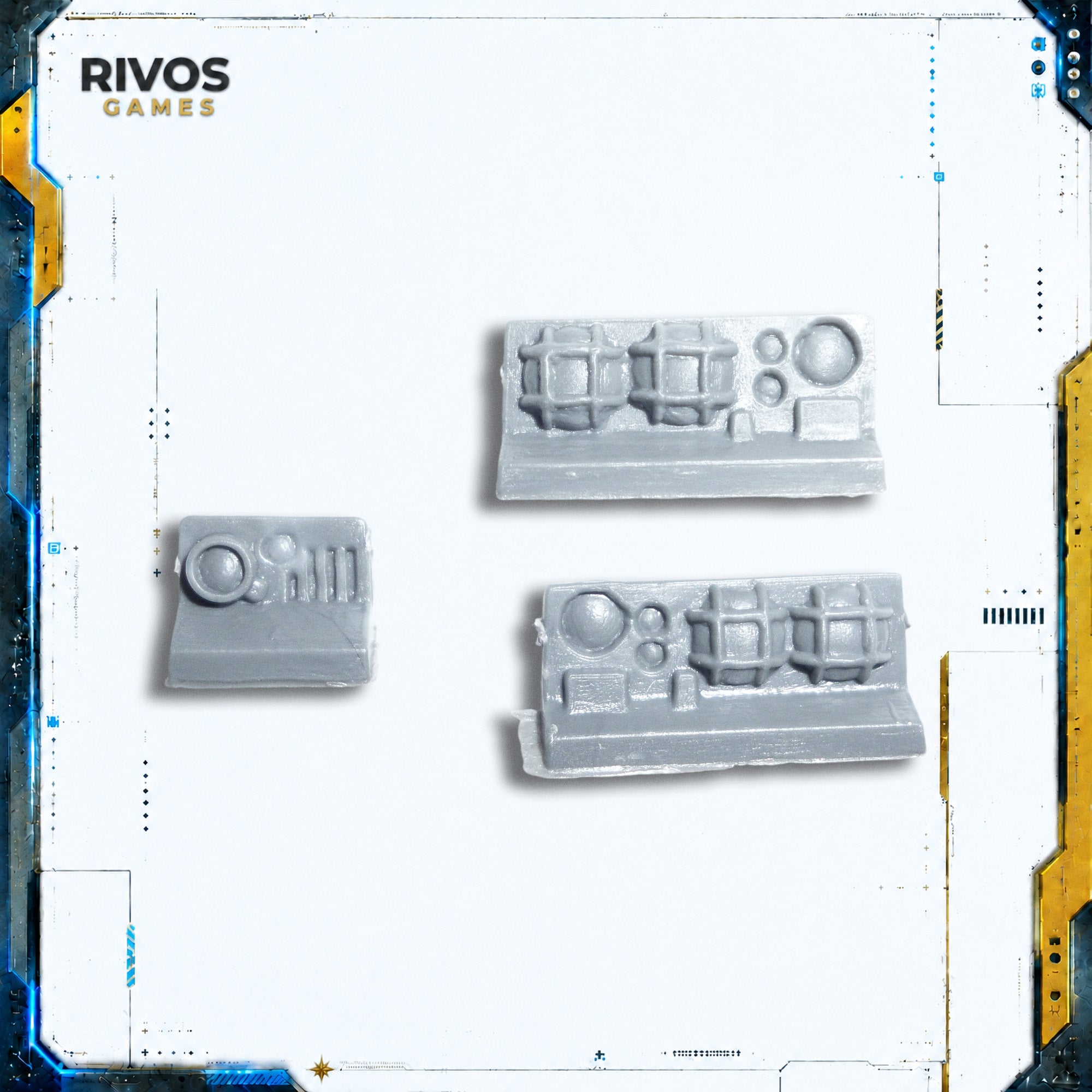 Warhammer 40K Space Marines Land Raider Crusader Front Lights x 3 - Bits (Bitz)