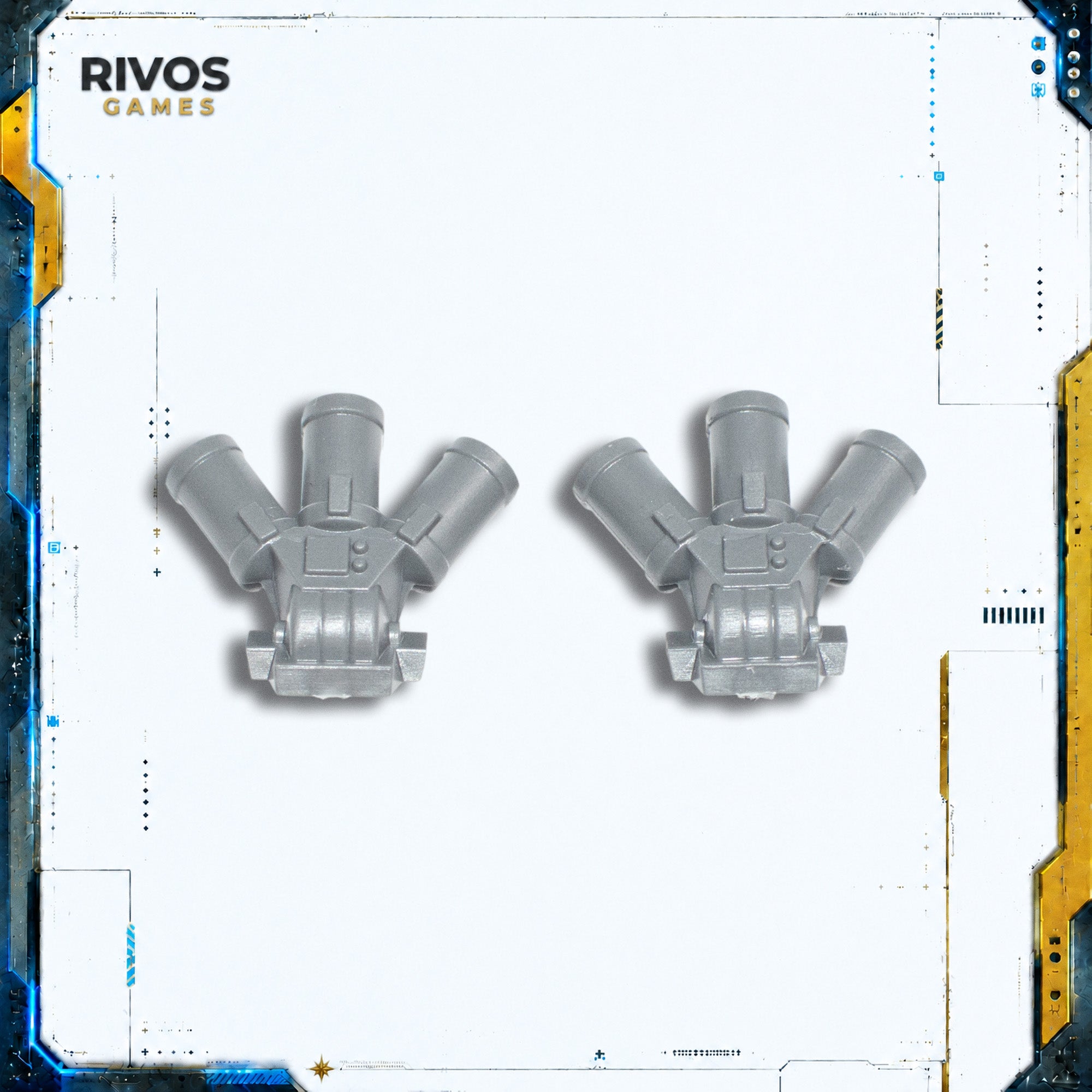 Warhammer 40K Space Marines Land Raider Crusader Smoke Launchers - Bits (Bitz)