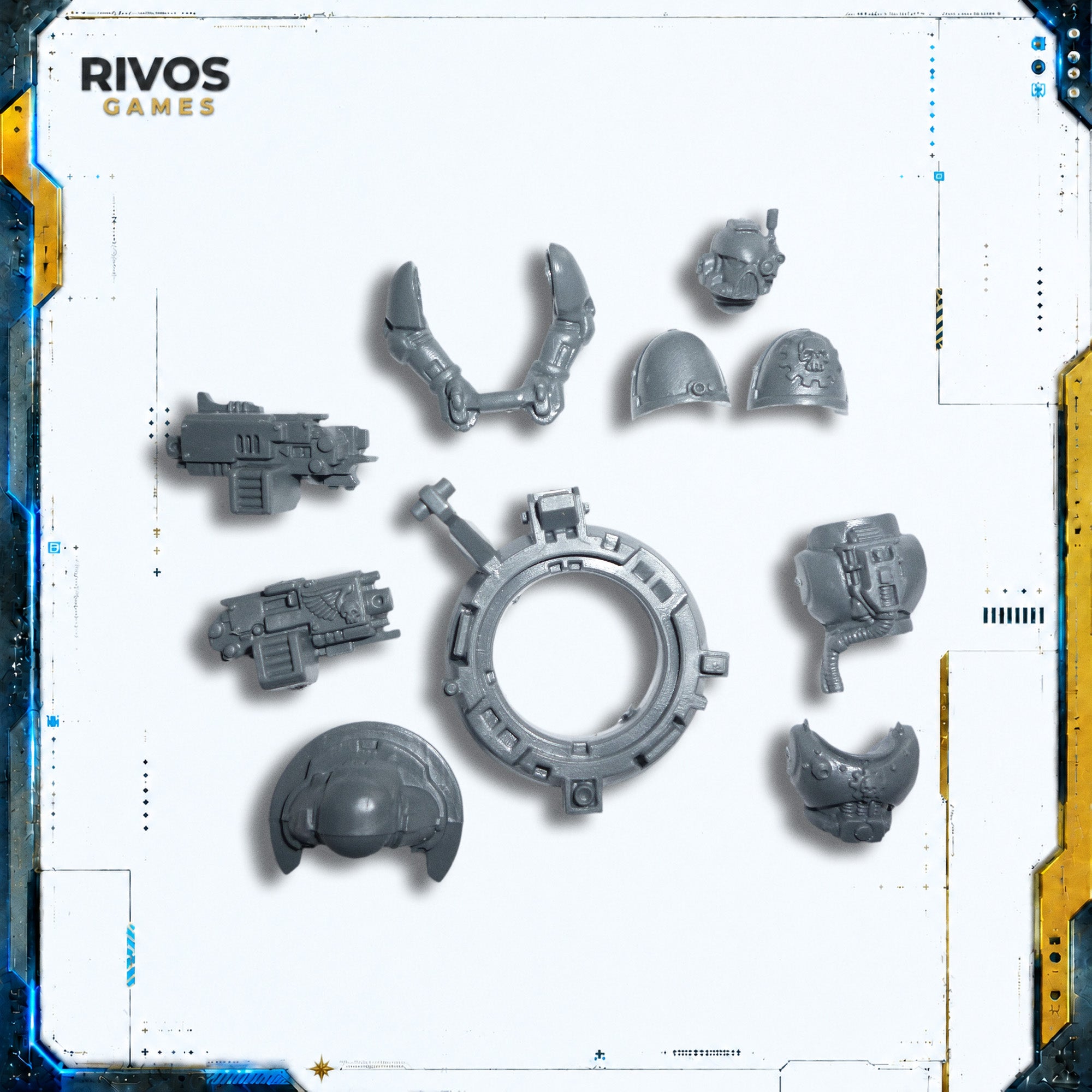 Warhammer 40K Space Marines Land Raider Crusader Gunner - Bits (Bitz)